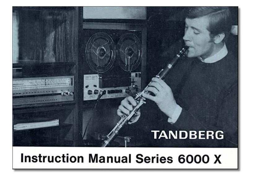 Tandberg 6000 Owners Manual