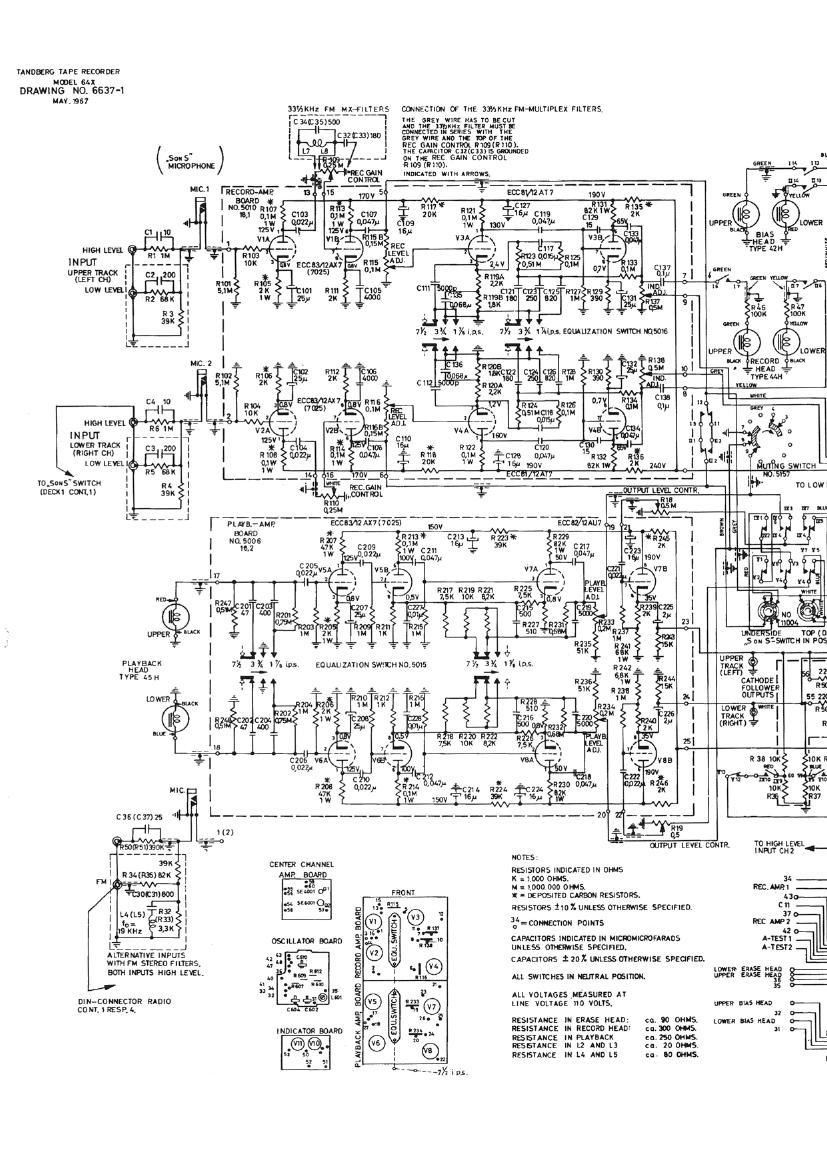 Tandberg 64 X Schematic