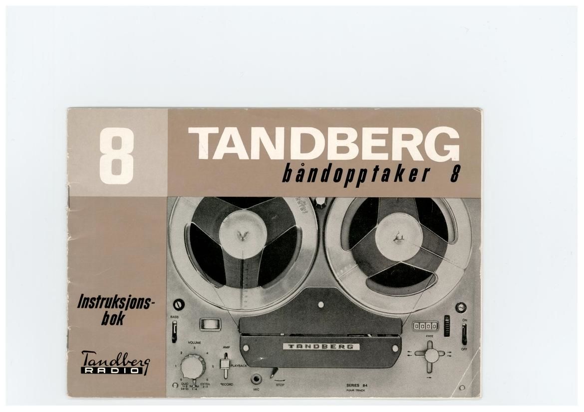 Tandberg 8 Owners Manual