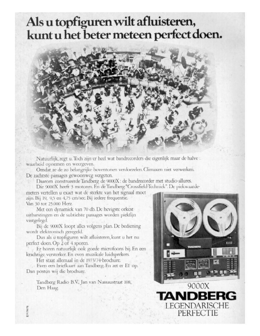 Tandberg 9000 X Article