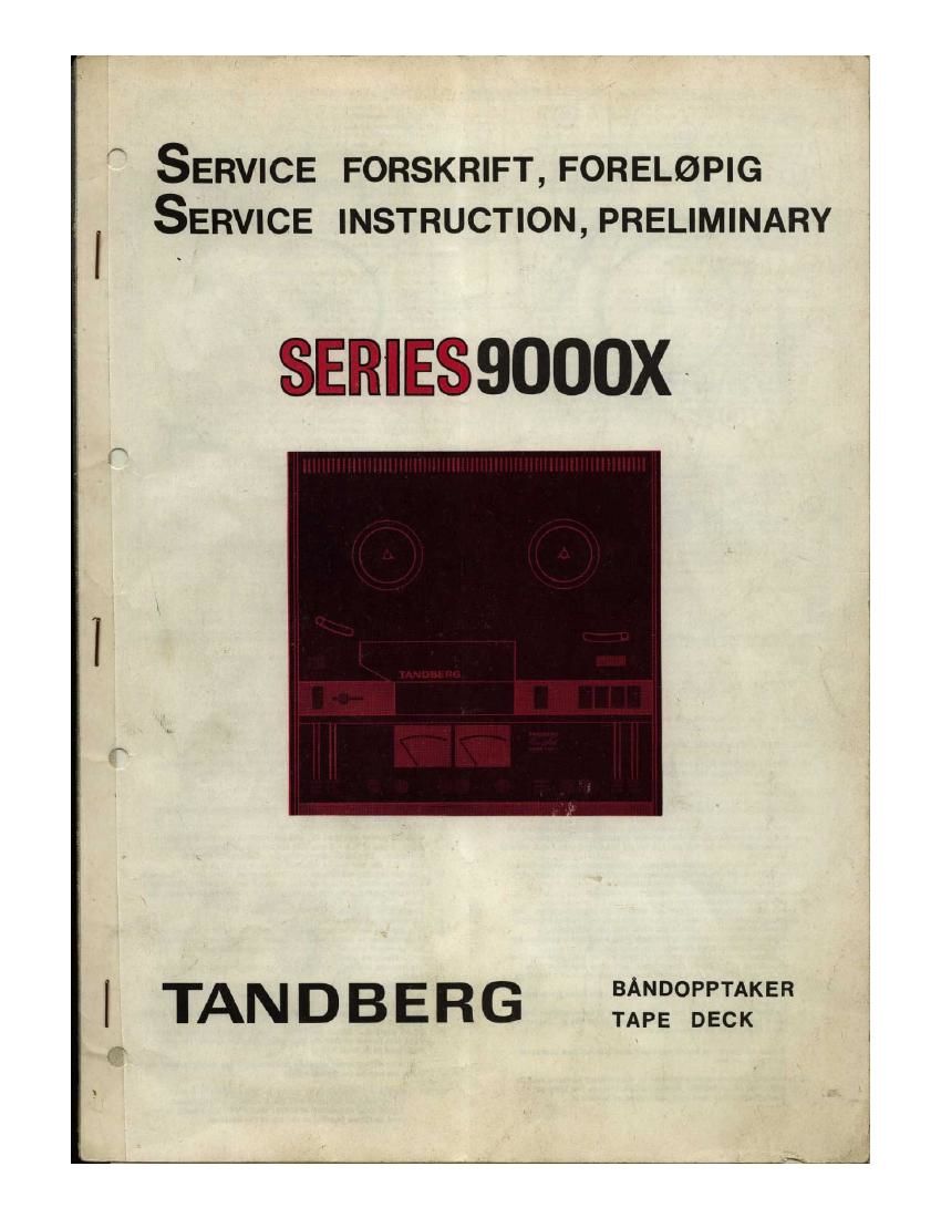 Tandberg 9000 X Review