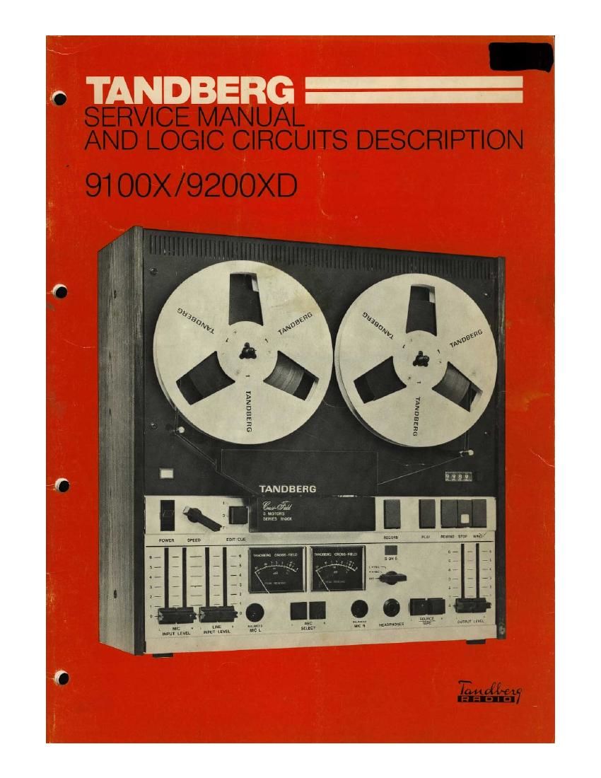 Tandberg 9200 XD Service Manual 2