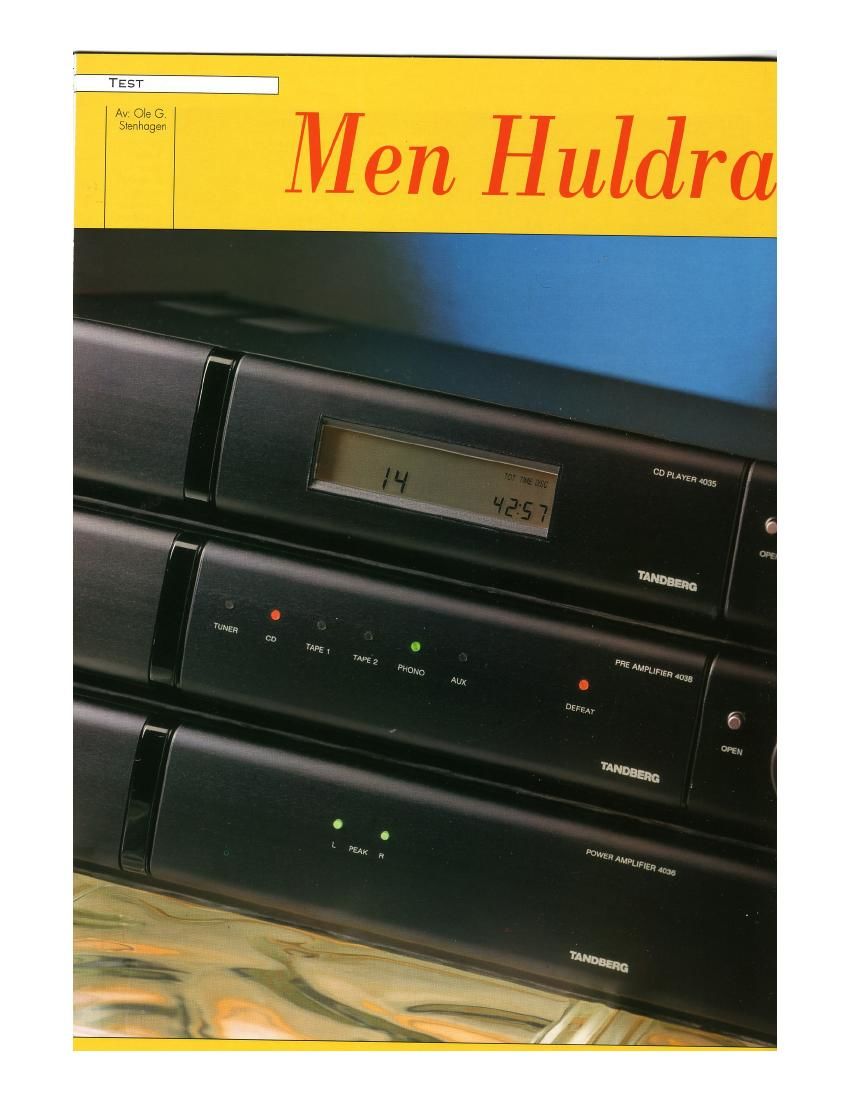 Tandberg Men Huldra var Review