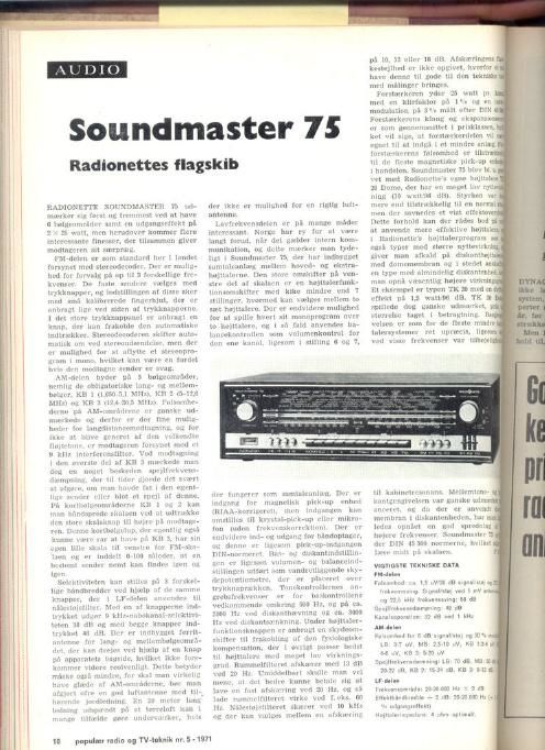 Tandberg Soundmaster 75 Review
