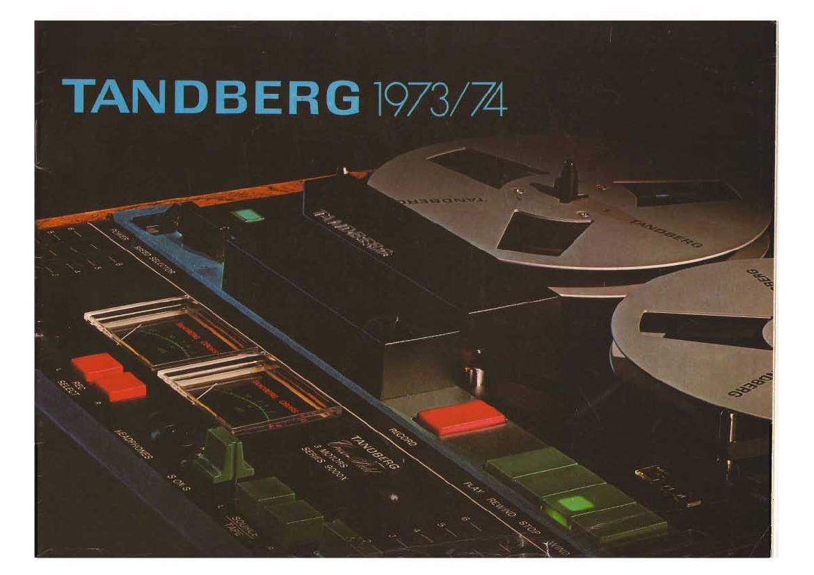 Tandberg Catalog 1973 1974