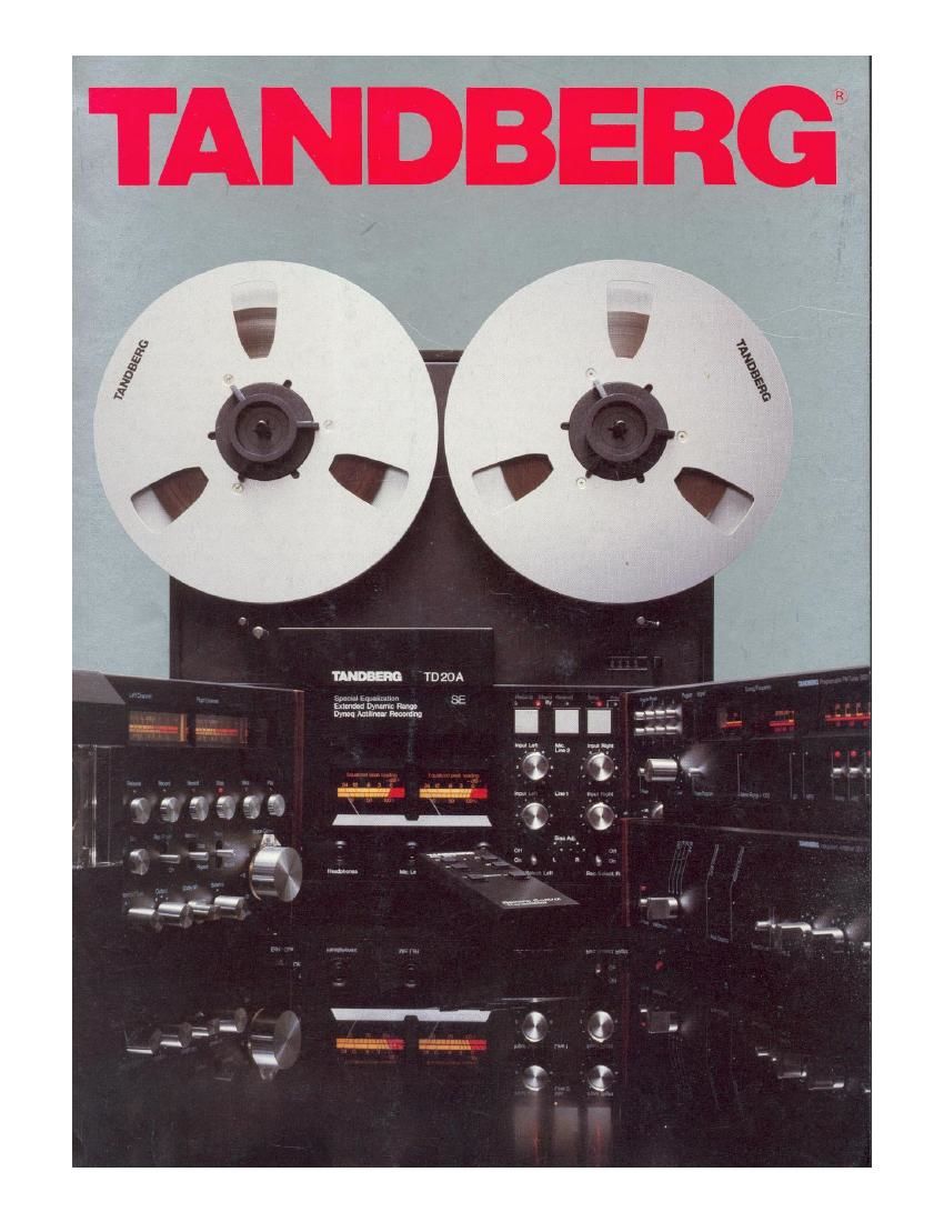 Tandberg Catalog 1985