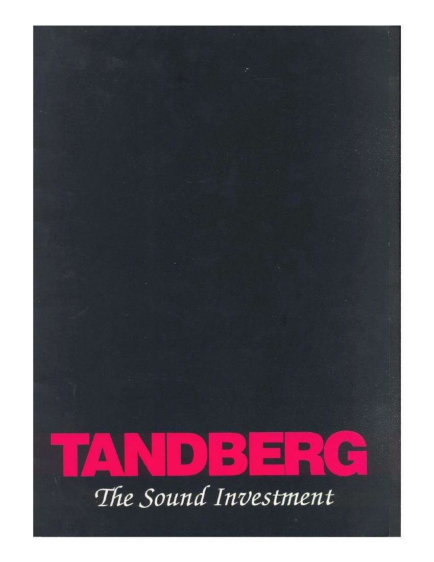 Tandberg Catalog 1994