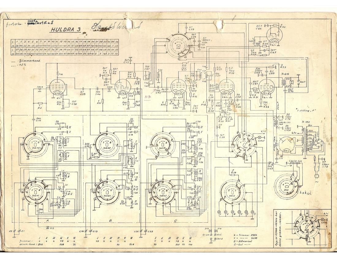 Tandberg Huldra 3 Schematic