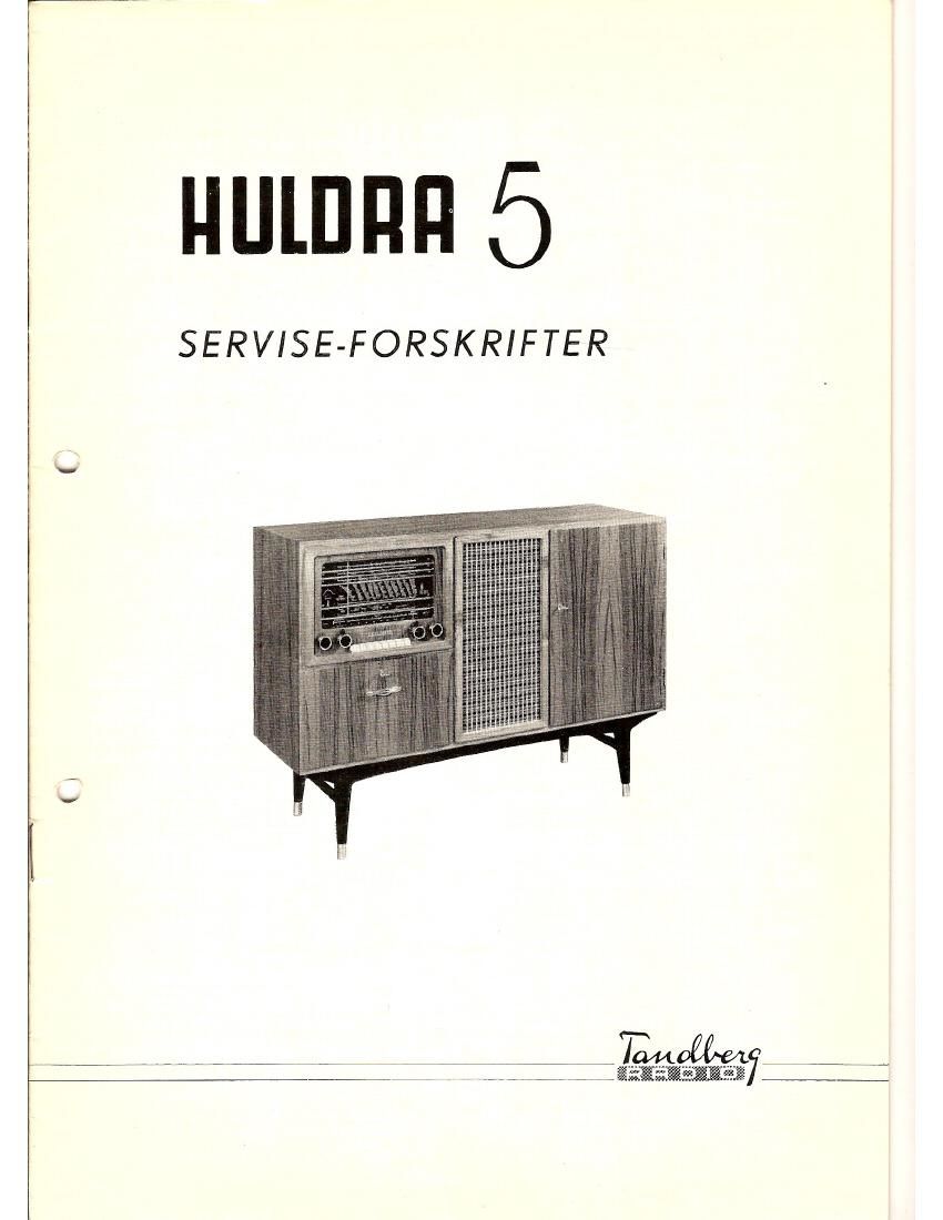 Tandberg Huldra 5 Service Manual