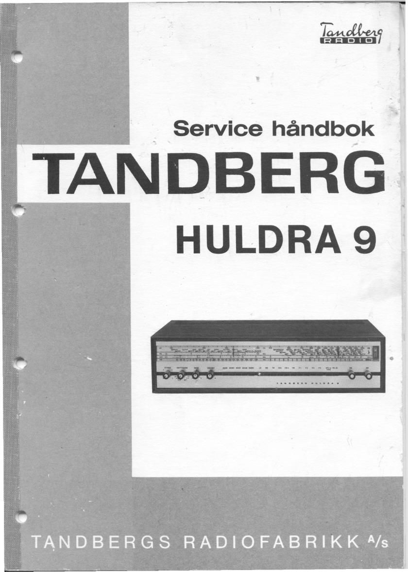 Tandberg Huldra 9 Service Manual
