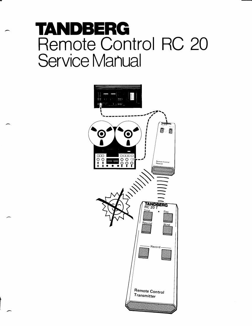 Tandberg RC 20 Service Manual