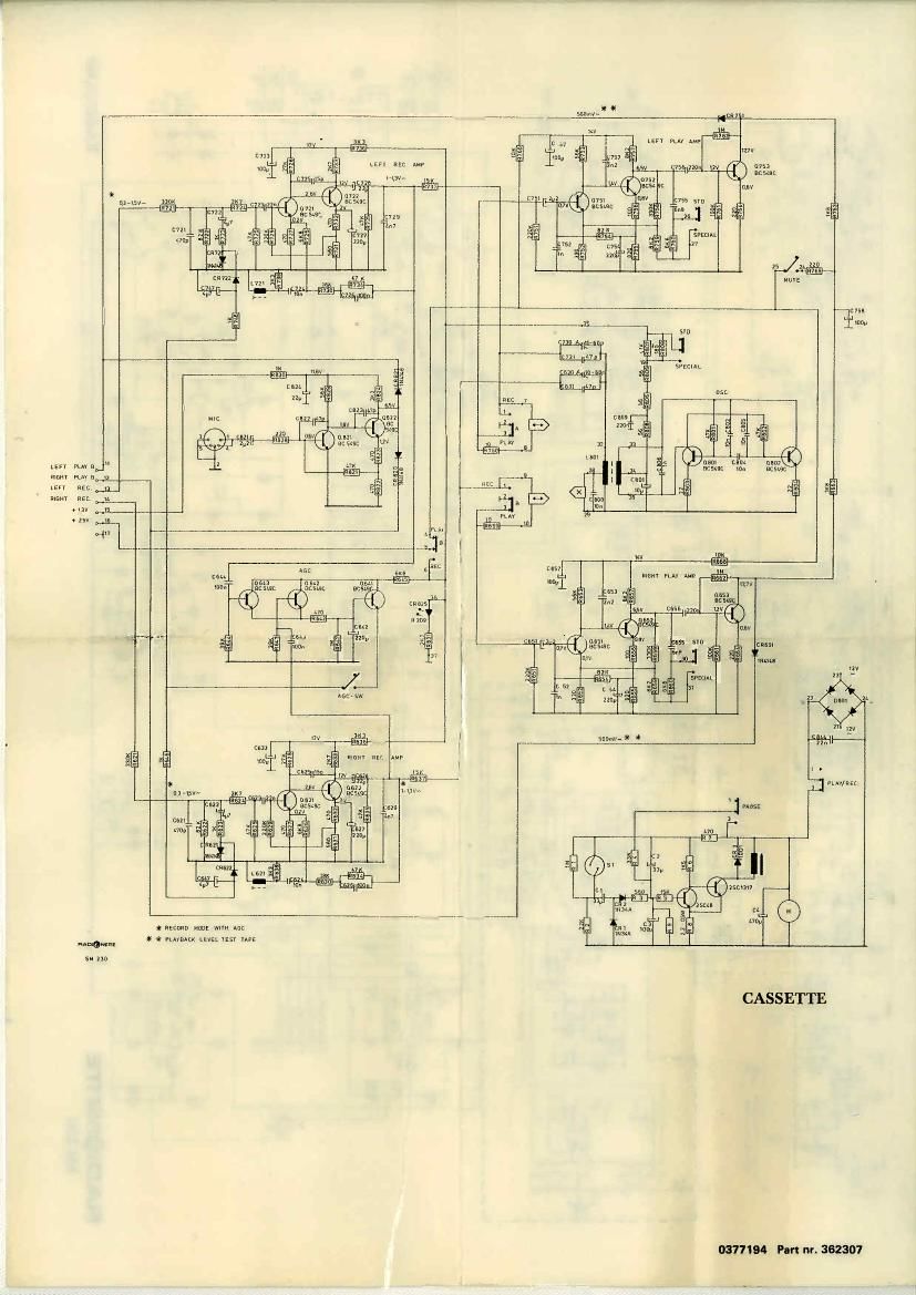 Tandberg Radionette SM 230 Schematic