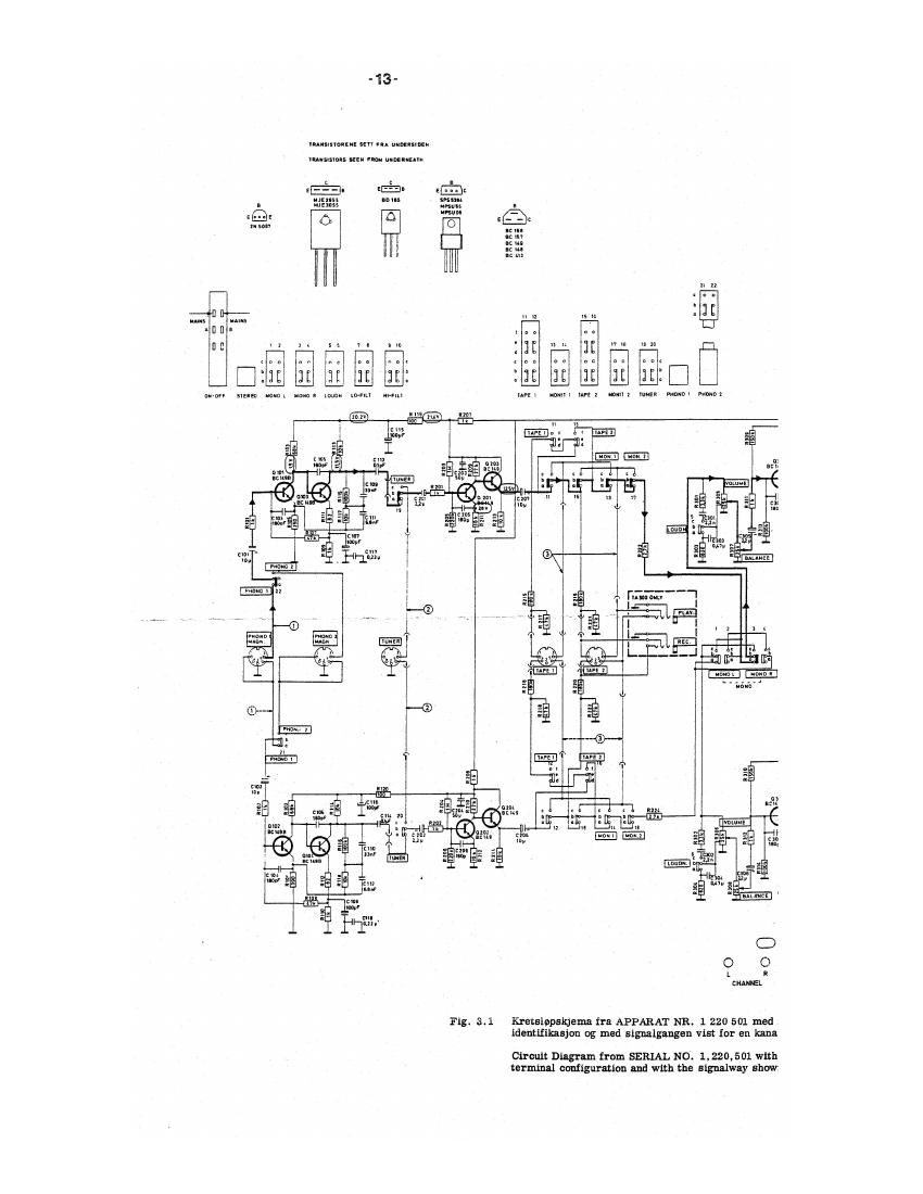 Tandberg TA 300 Schematic