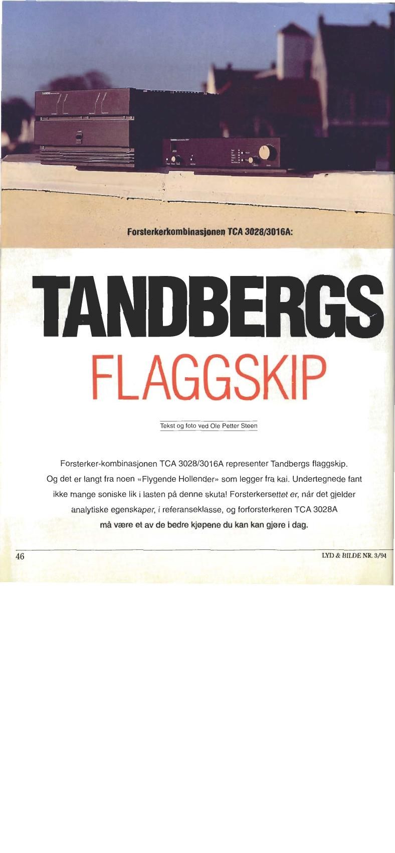 Tandberg TCA 3028 A Review