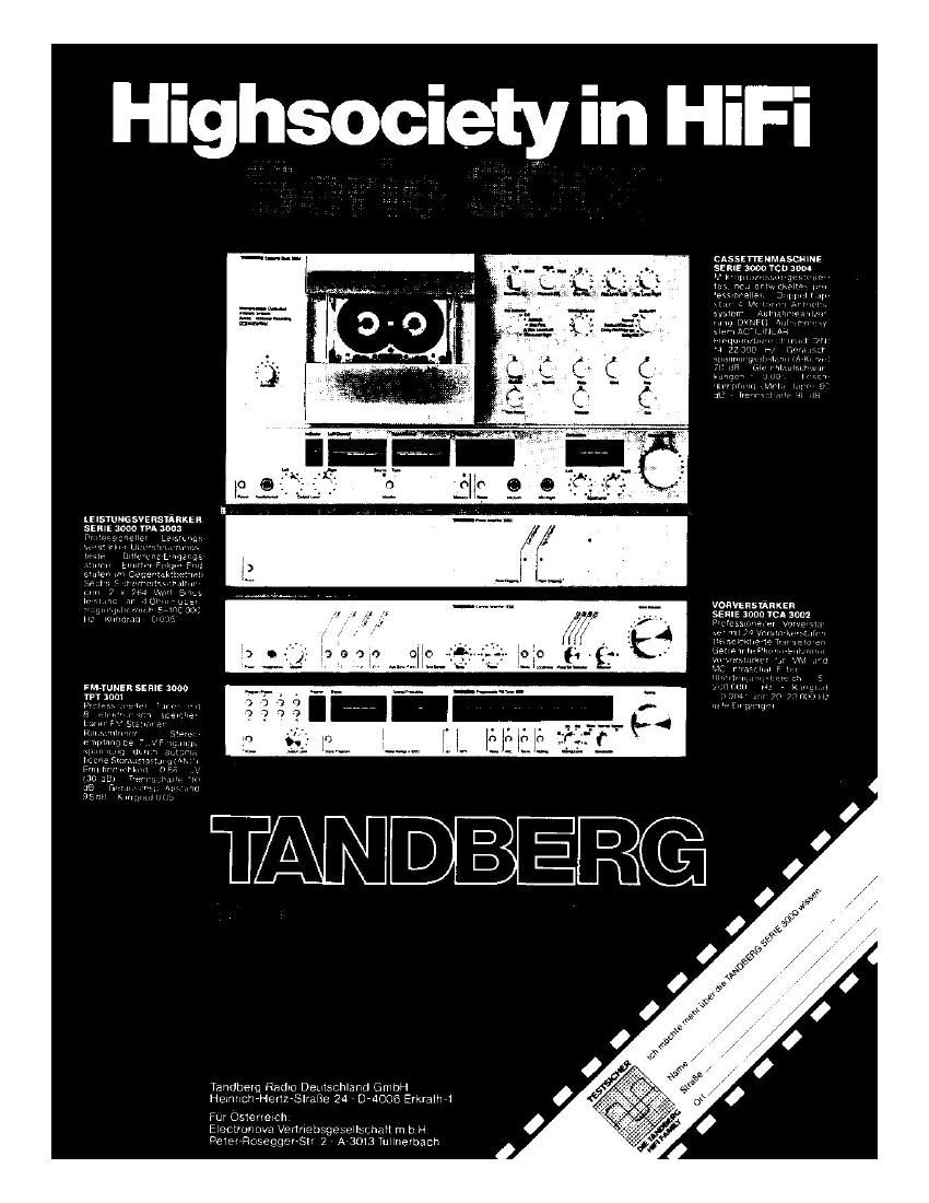 Tandberg TCD 3004 Article
