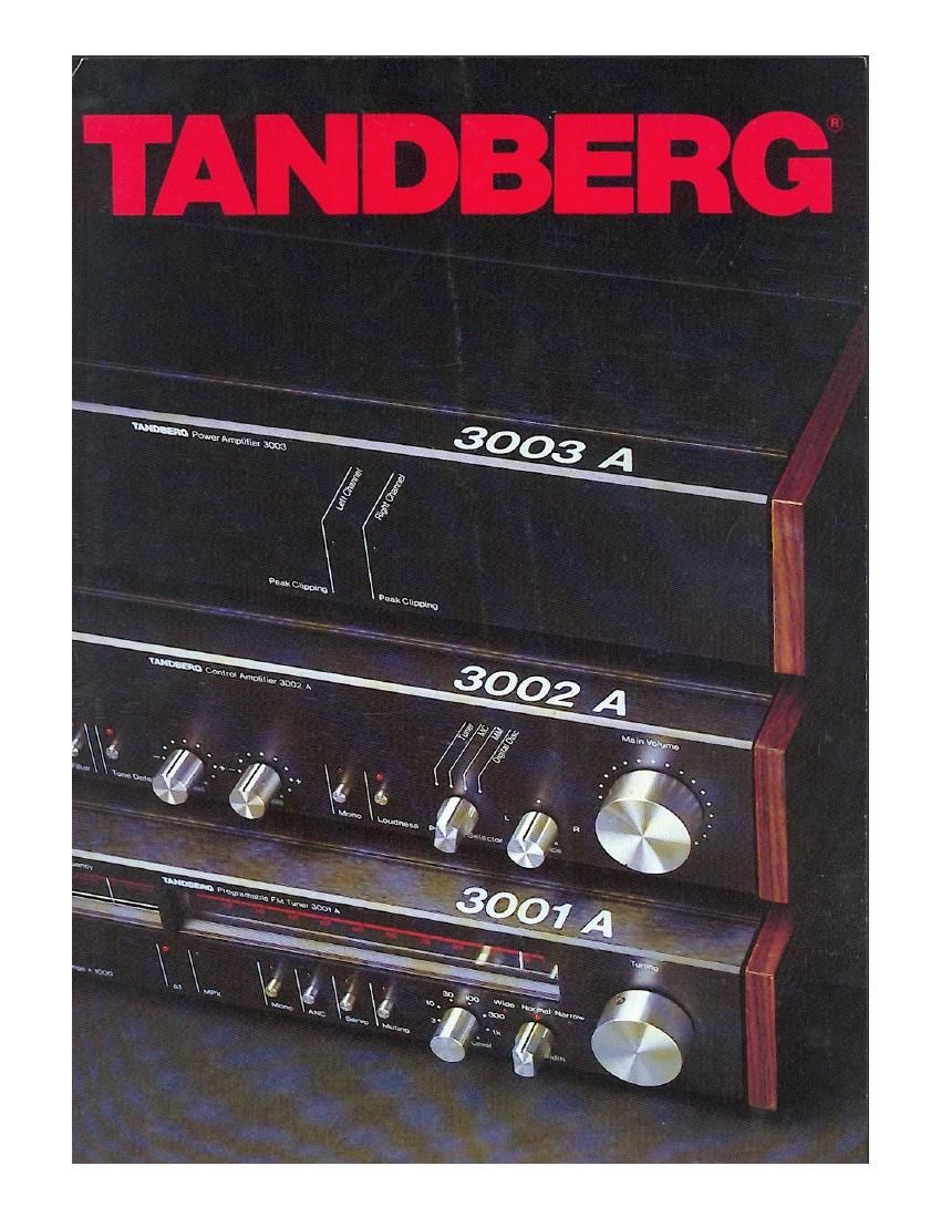 Tandberg TCD 3014 Brochure
