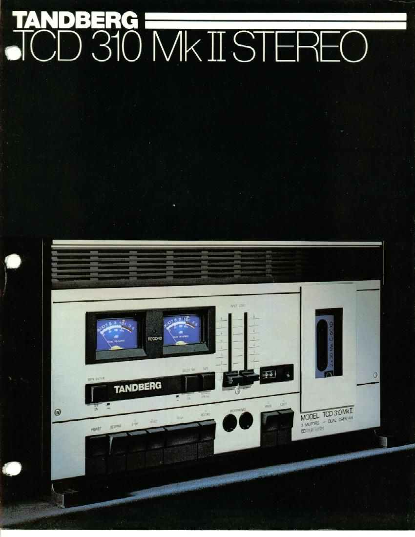 Tandberg TCD 310 Mk2 Stereo Service Manual