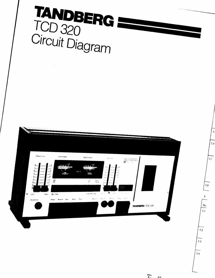 Tandberg TCD 320 Schematic