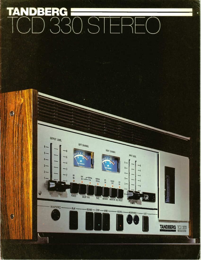 Tandberg TCD 330 Stereo Brochure