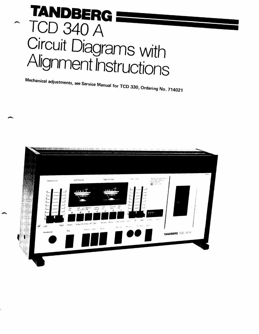 Tandberg TCD 340 A Service Manual