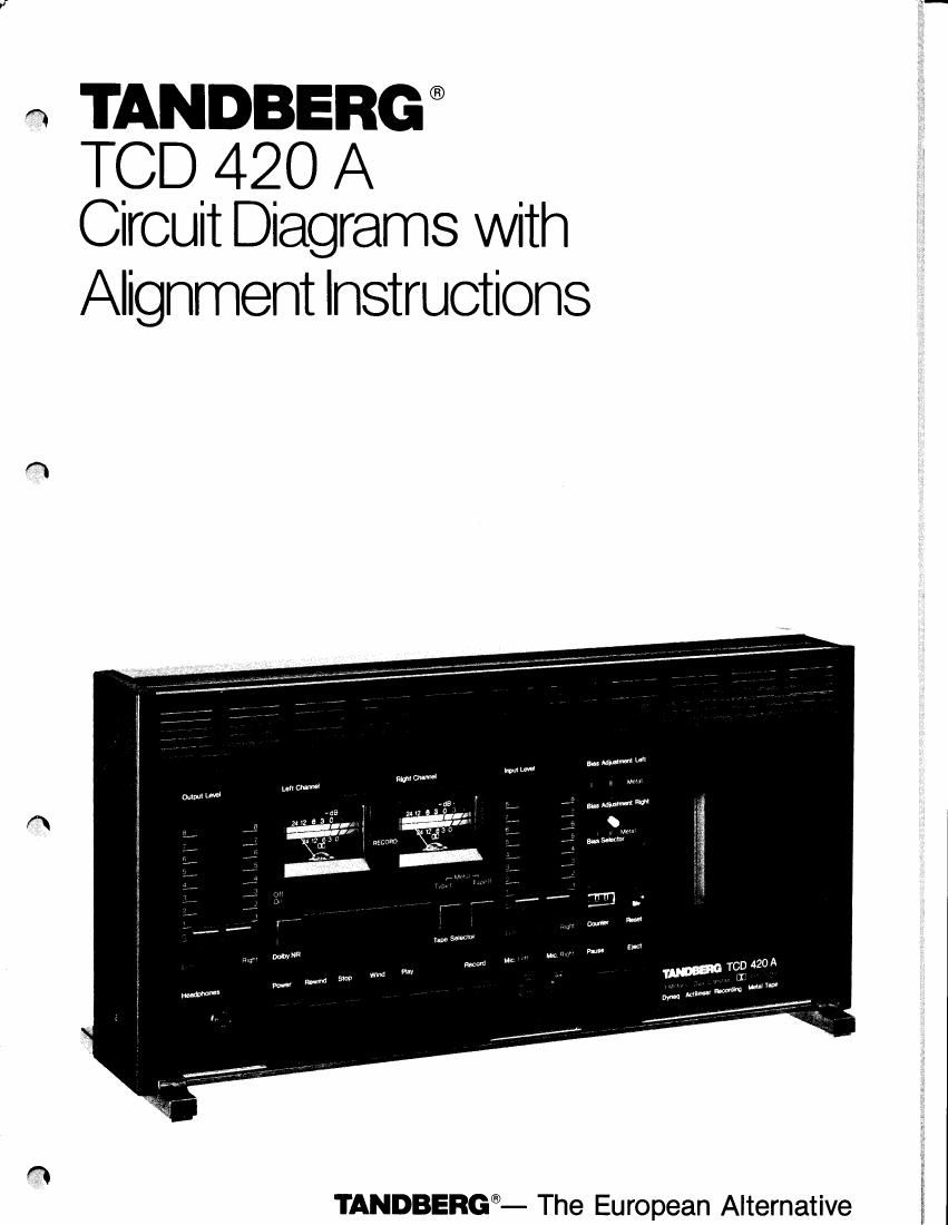 Tandberg TCD 420 A Service Manual 2
