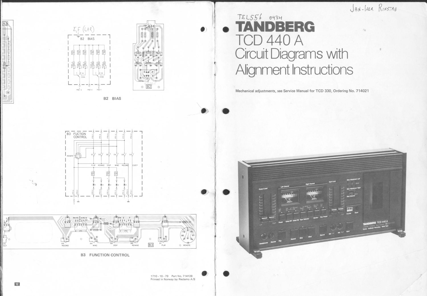 Tandberg TCD 440 A Service Manual 2