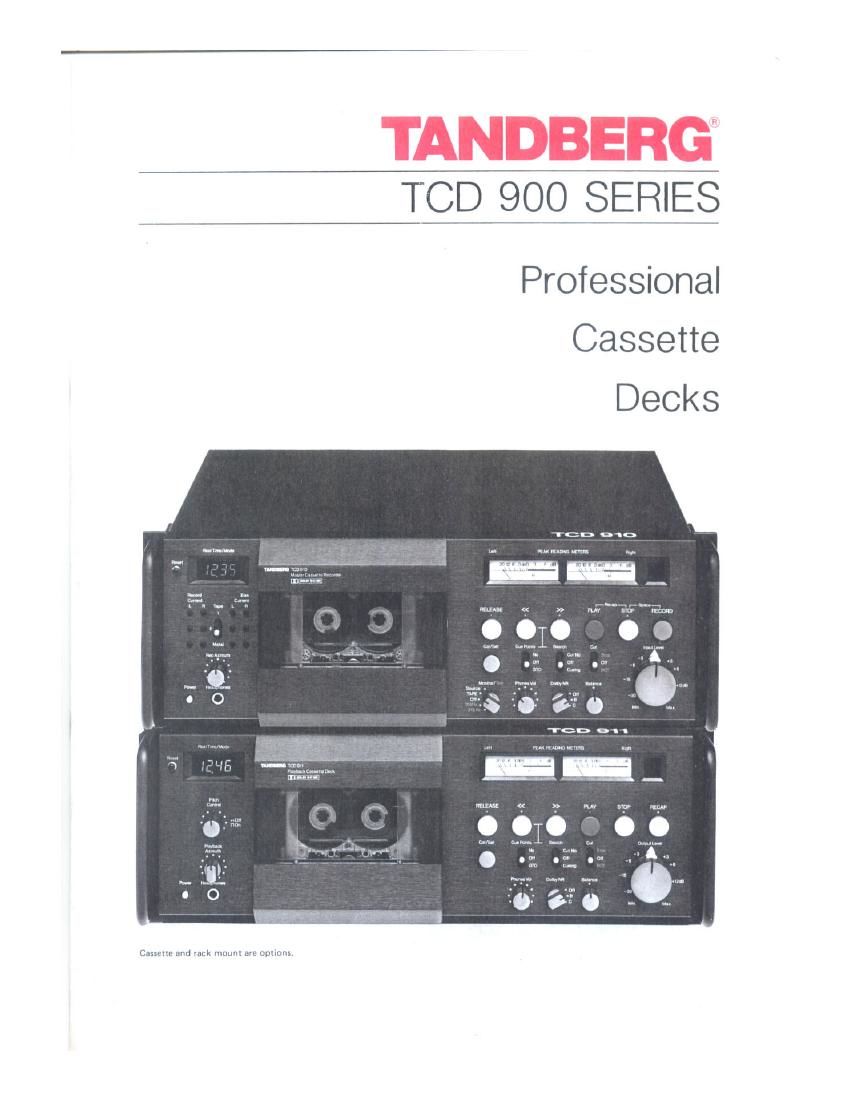 Tandberg TCD 910 Brochure