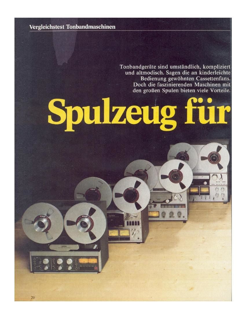 Bedienungsanleitung für Tandberg TD 20 A 