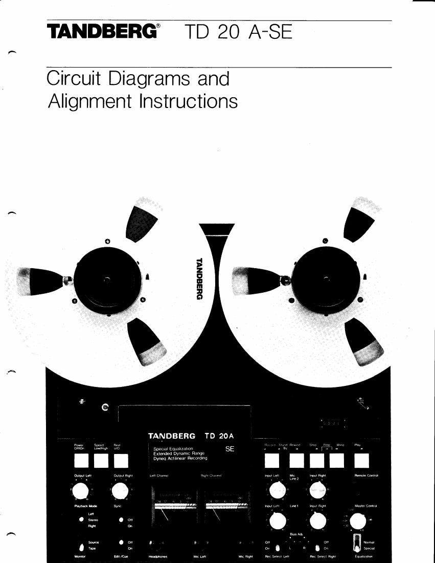 Tandberg TD 20 ASE Service Manual