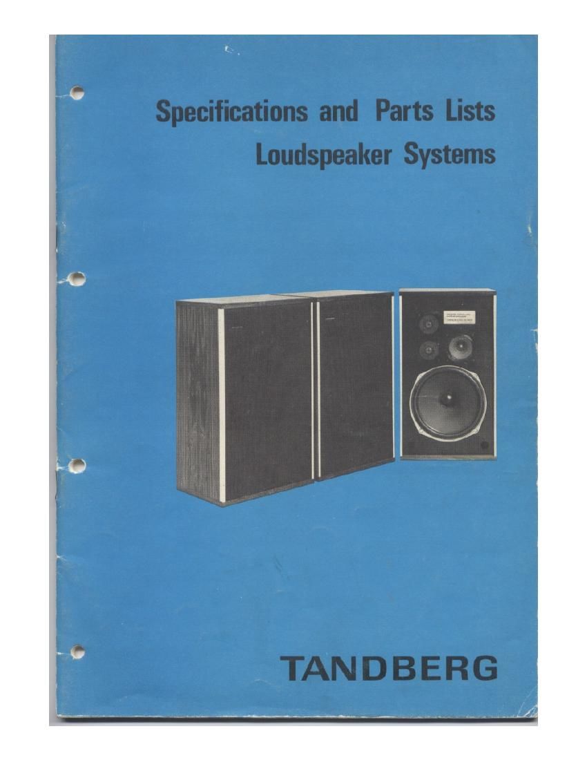Tandberg TL 5020 A Service Manual