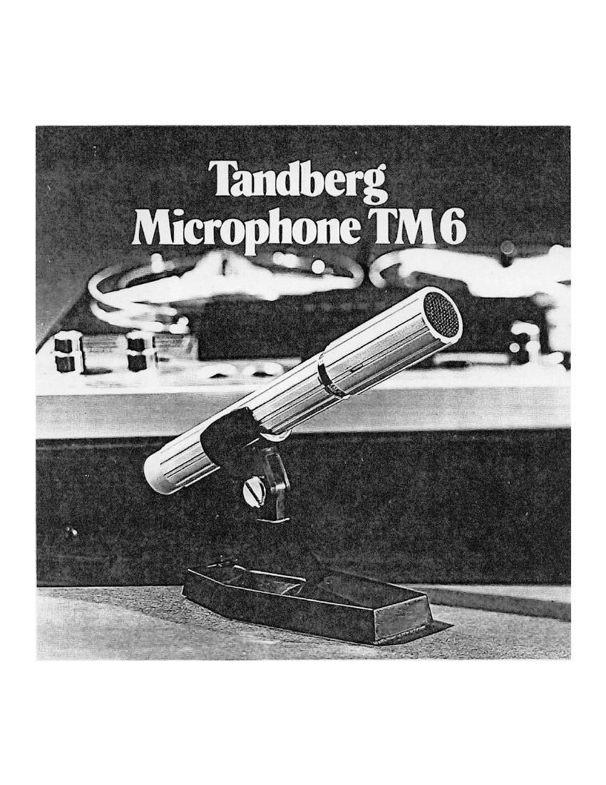 Tandberg TM 6 Brochure