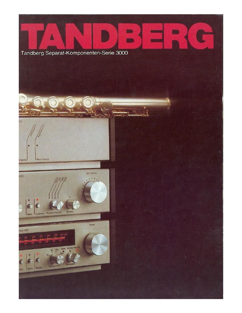 Tandberg TPA 3003 Brochure