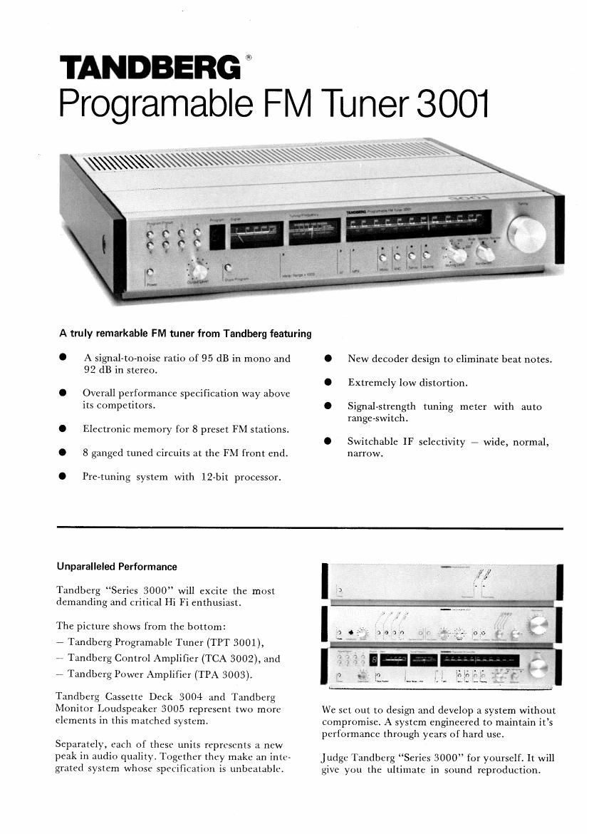 Tandberg TPT 3001 Brochure 3