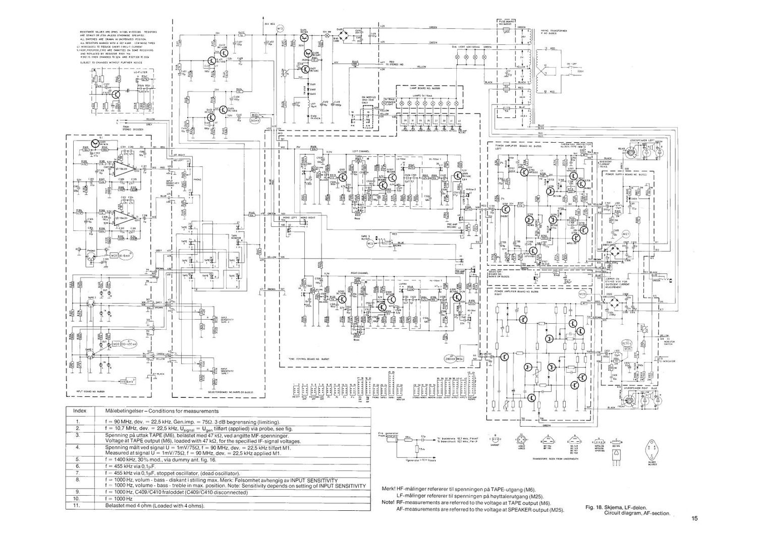 Tandberg TR 1000 Schematic