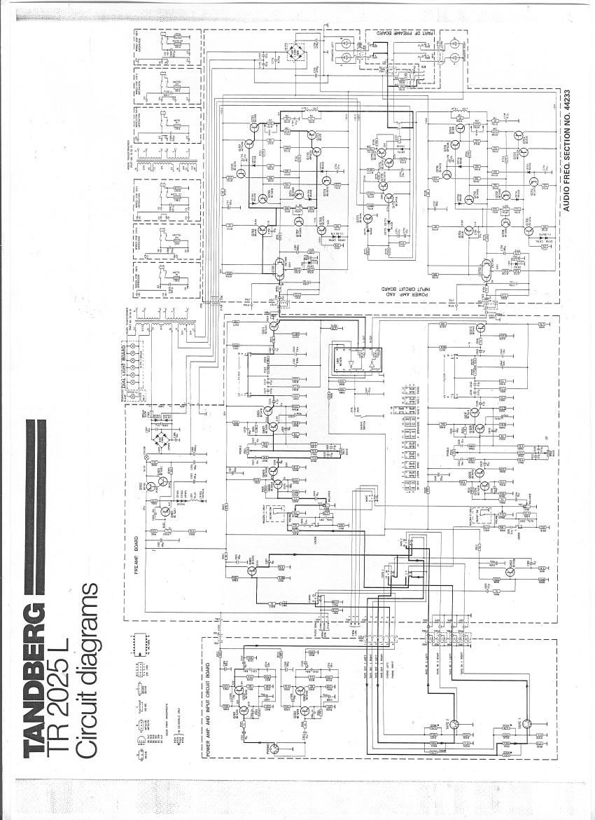 Tandberg TR 2025 L Schematic