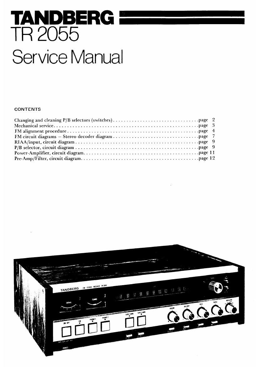 Tandberg TR 2055 Service Manual