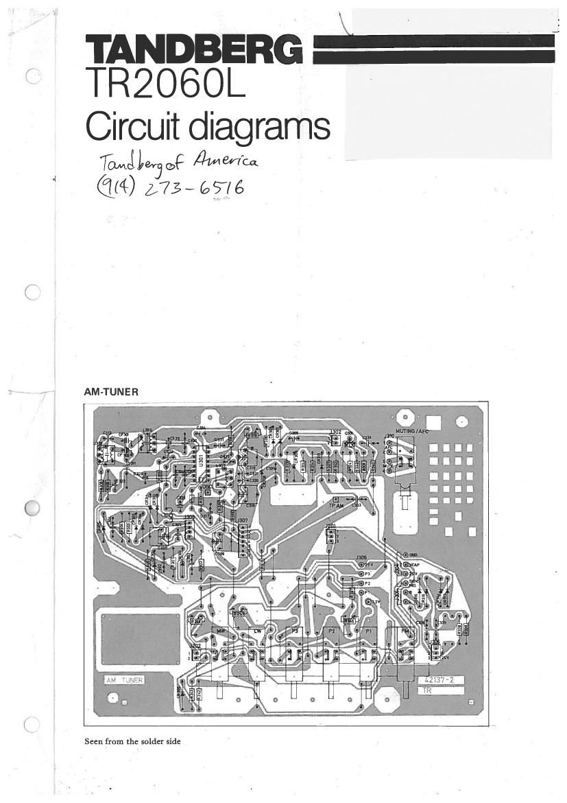 Tandberg TR 2060 L Schematic