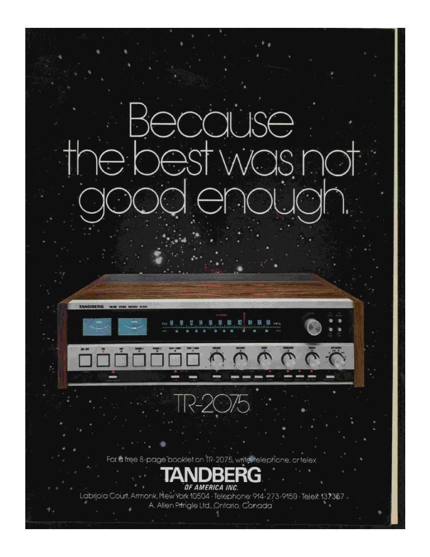 Tandberg TR 2075 Article 3