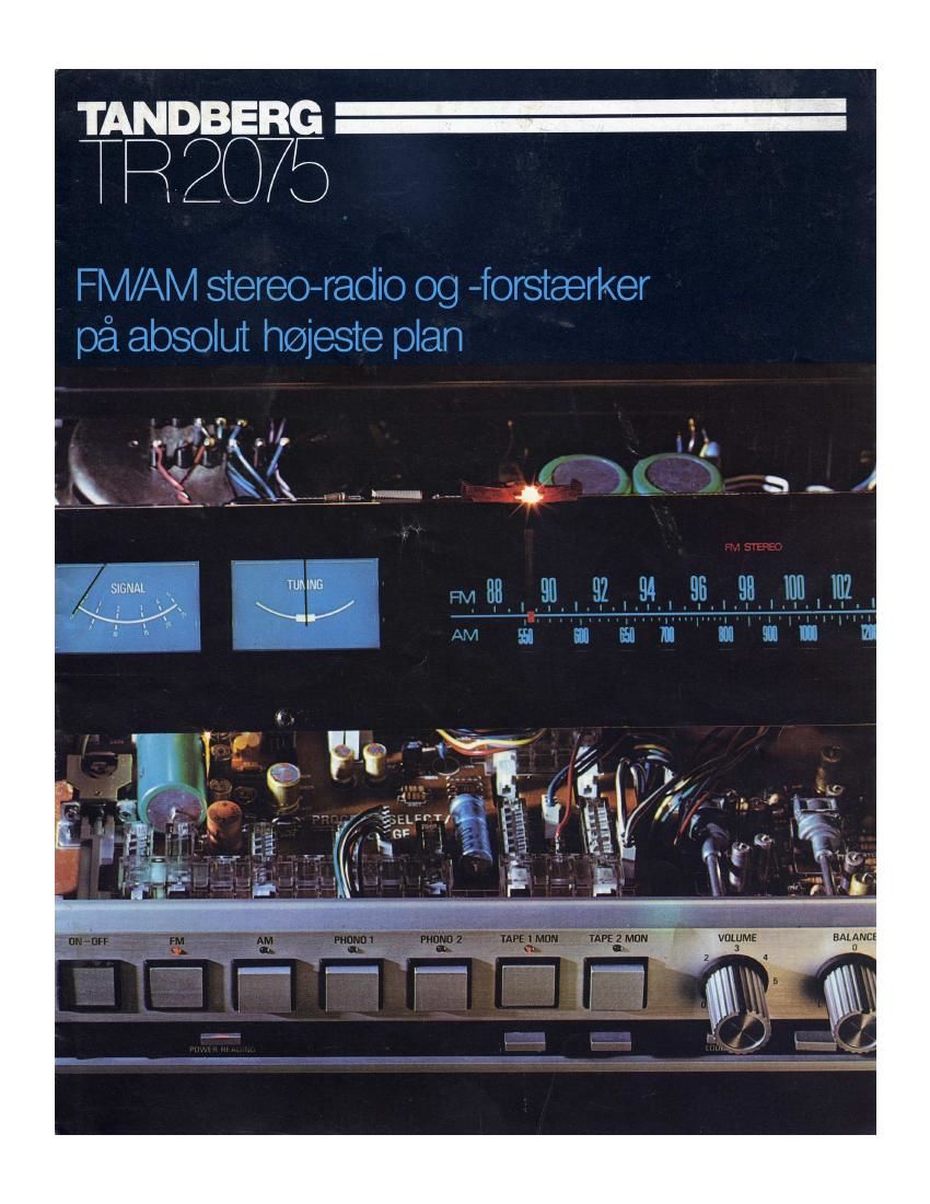 Tandberg TR 2075 Brochure