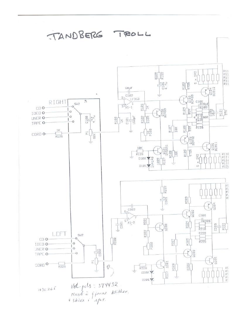 Tandberg Troll Schematic