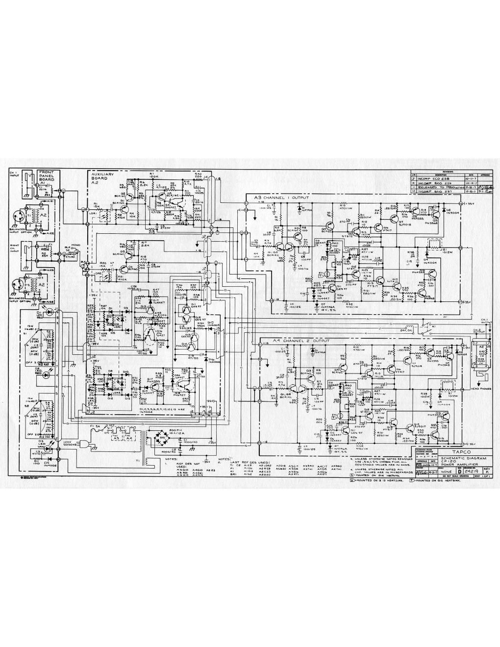 tapco cp120 schematic