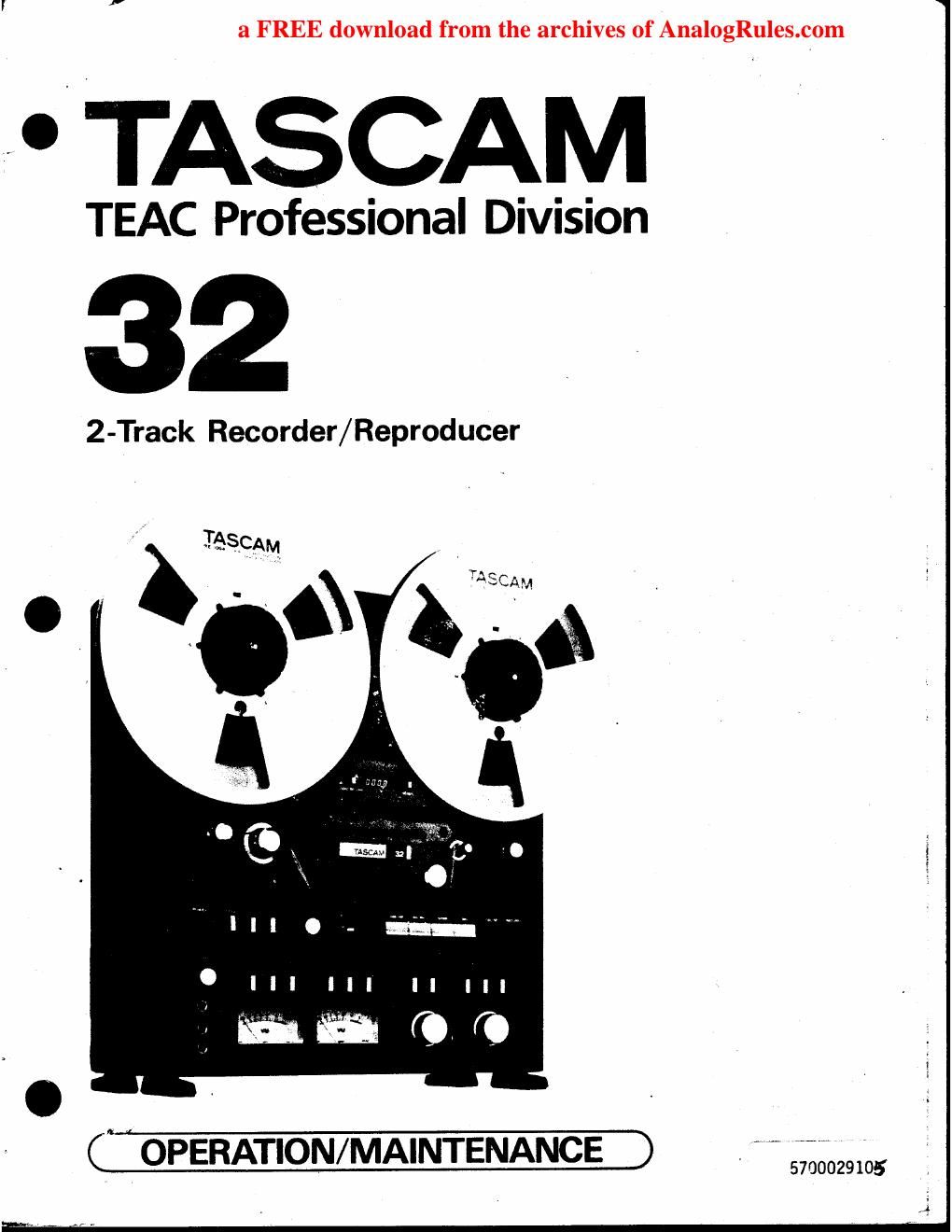 tascam 32 service manual