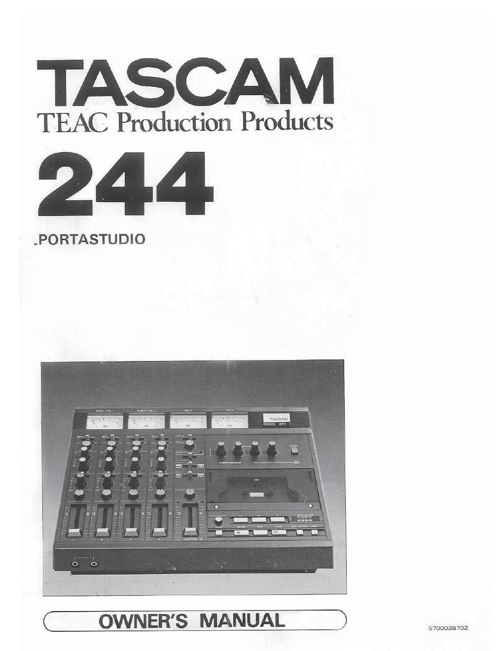 tascam 244 owners manual