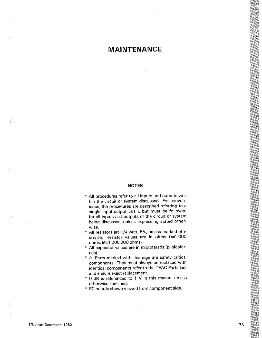 Tascam M 50 Service Manual