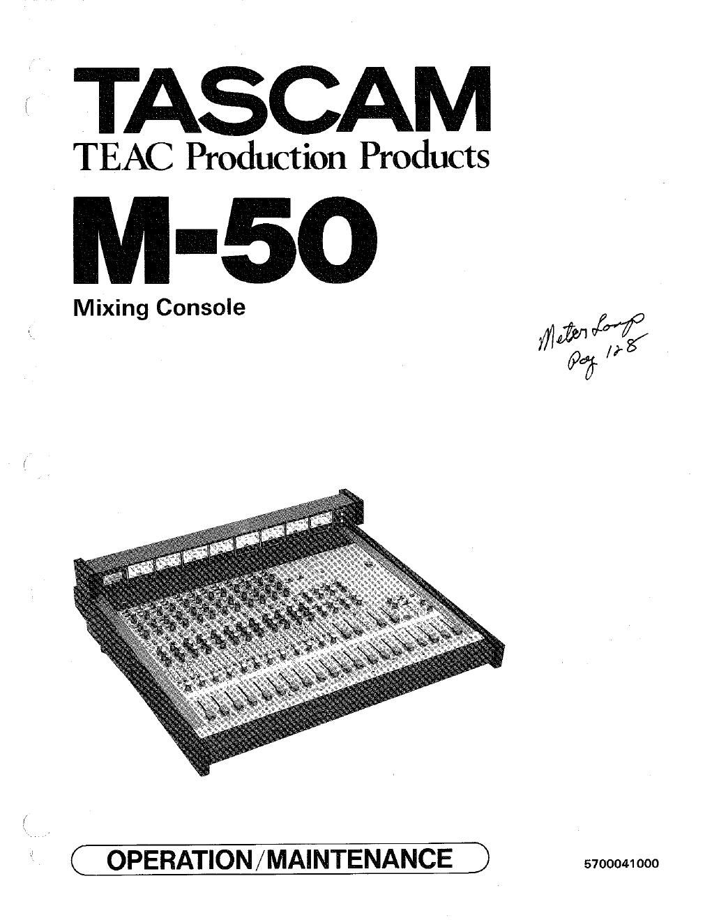 tascam m 50 owners manual