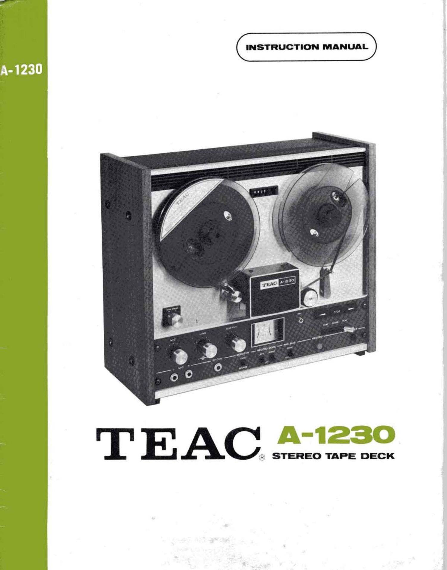 Teac A 1230 Owners Manual