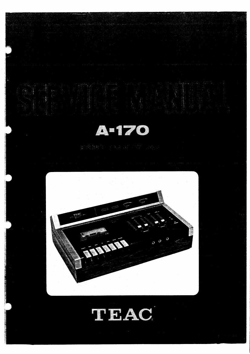 Teac A 170 Service Manual