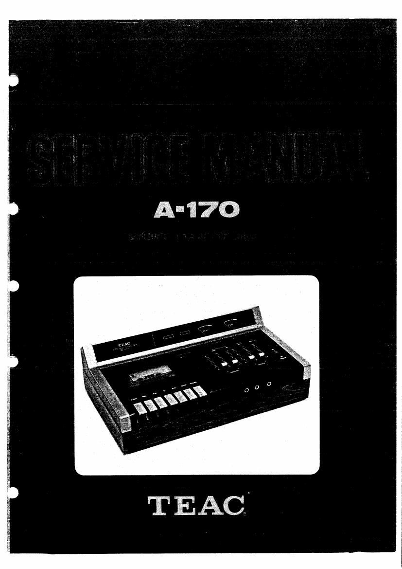 Teac A 170 Service Manual