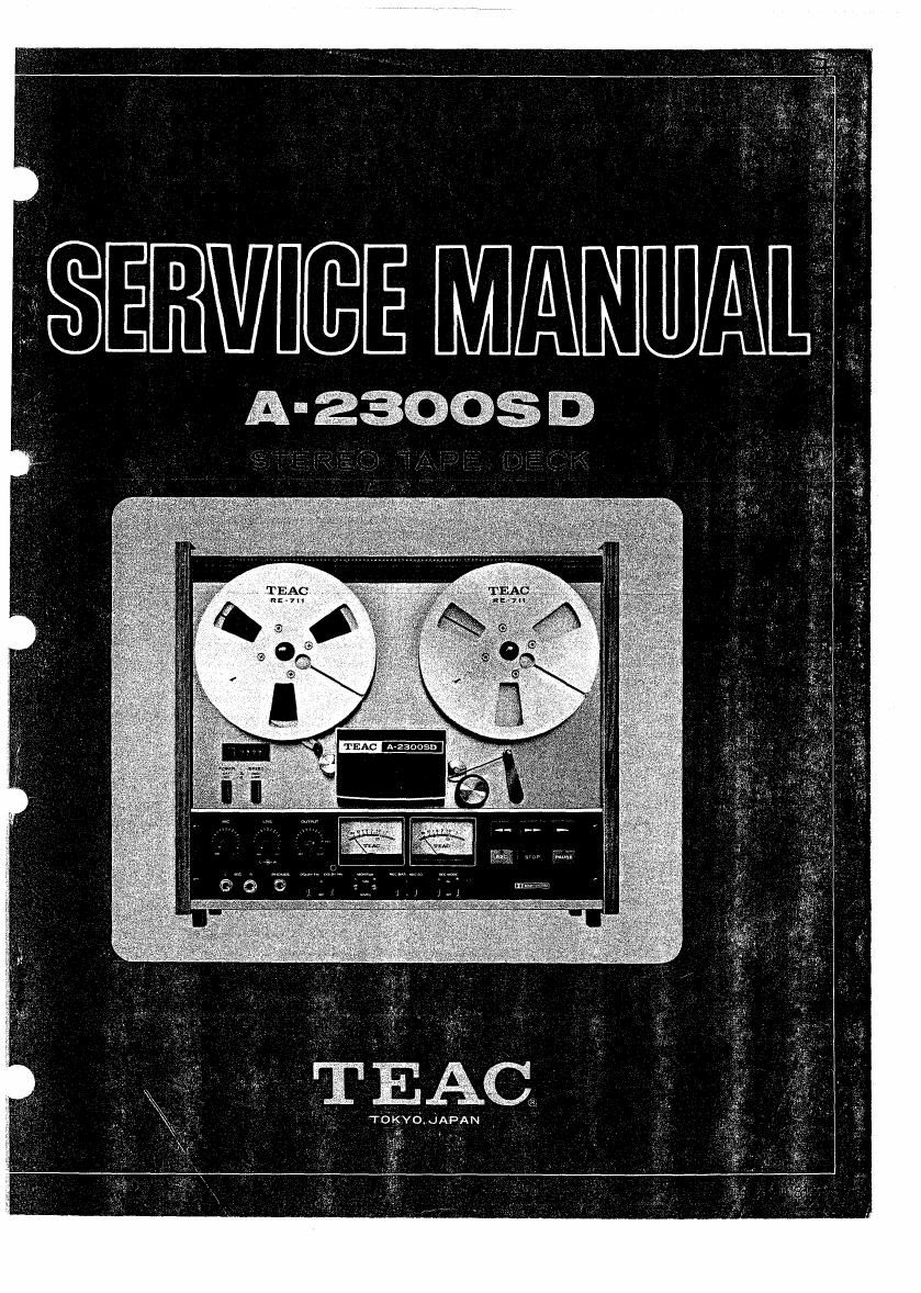 Teac A 2300 SD Service Manual