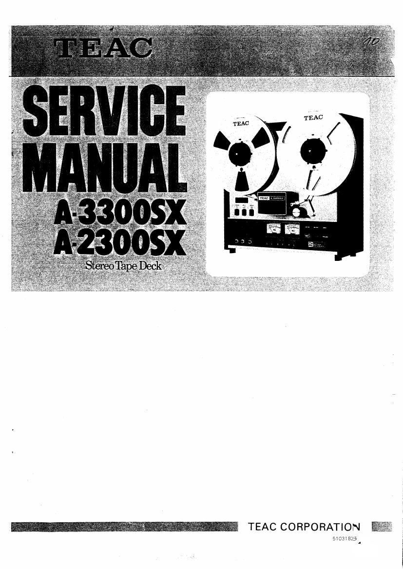 Teac A 2300 SX A 3300 SX Service Manual